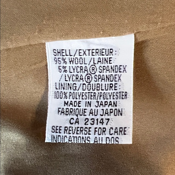 Talbots‎ Tan Wool Button Down Lined Blazer Size 16 - Picture 12 of 12
